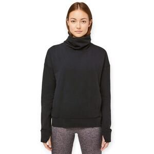 Lululemon | Sz 4 | Go Forward Black Funnel Neck Long-Sleeve Pullover Sweatshirt